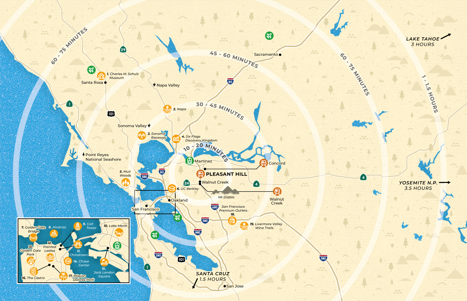 Map of the Bay Area
