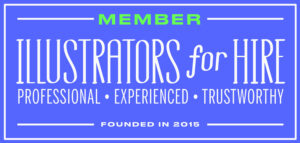 Illustrators For Hire member badge